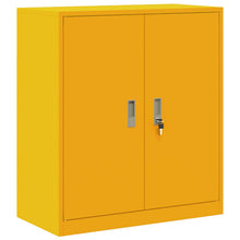 Opbergkast Mosterdgeel 80 x 40 x 90 cm Koudgewalst Staal