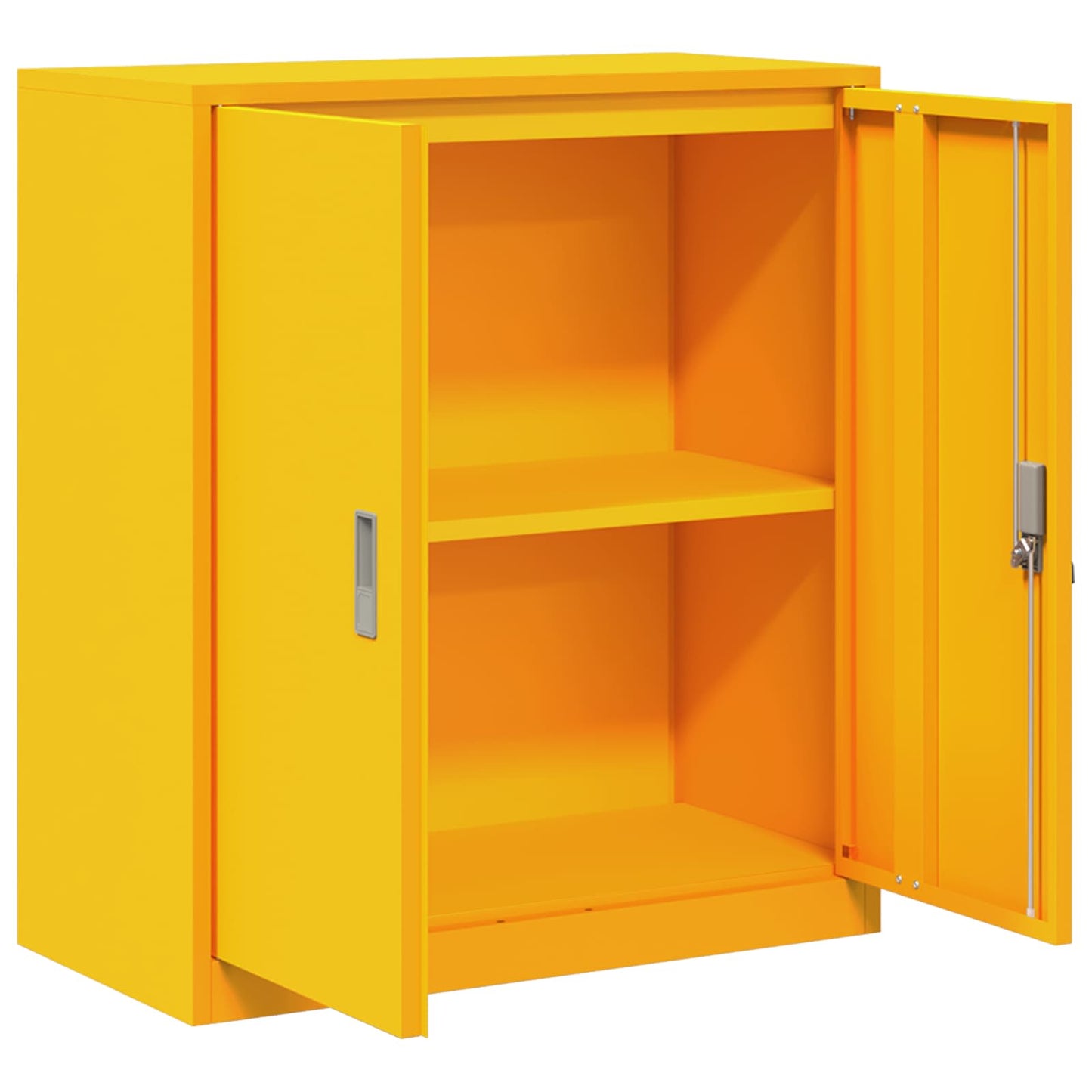 Opbergkast Mosterdgeel 80 x 40 x 90 cm Koudgewalst Staal