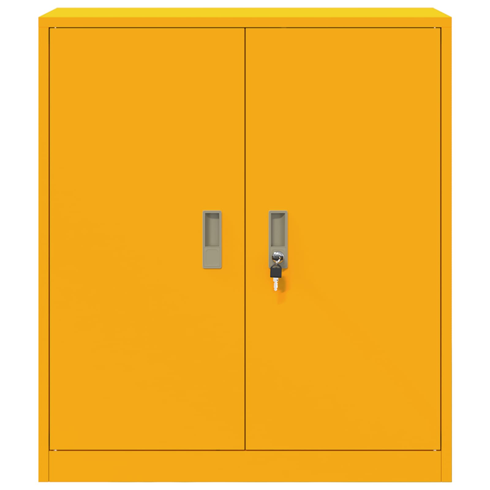 Opbergkast Mosterdgeel 80 x 40 x 90 cm Koudgewalst Staal