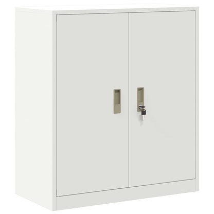 Opbergkast met opslag Wit 80 x 40 x 90 cm Koudgewalst Staal