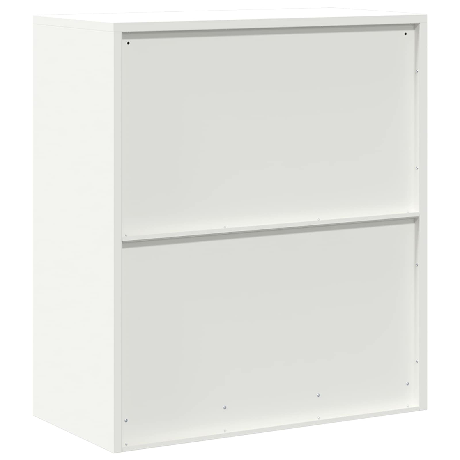 Opbergkast met opslag Wit 80 x 40 x 90 cm Koudgewalst Staal