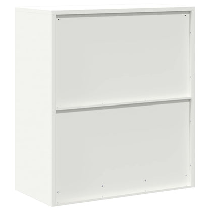 Opbergkast met opslag Wit 80 x 40 x 90 cm Koudgewalst Staal
