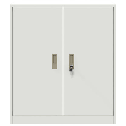 Opbergkast met opslag Wit 80 x 40 x 90 cm Koudgewalst Staal