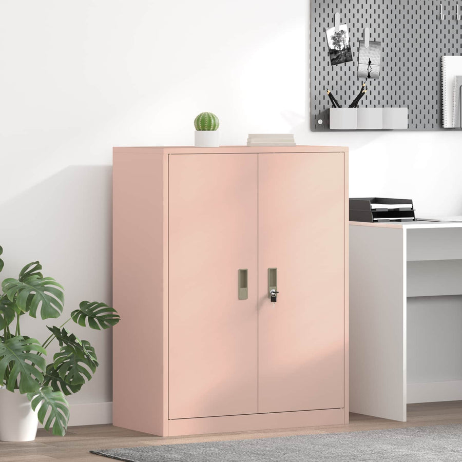 Opbergkast met opslag Roze 80 x 40 x 105 cm Koudgewalst Staal