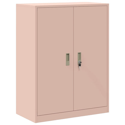 Opbergkast met opslag Roze 80 x 40 x 105 cm Koudgewalst Staal