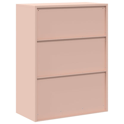 Opbergkast met opslag Roze 80 x 40 x 105 cm Koudgewalst Staal