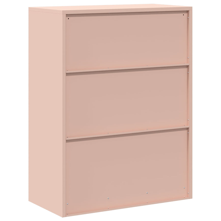 Opbergkast met opslag Roze 80 x 40 x 105 cm Koudgewalst Staal