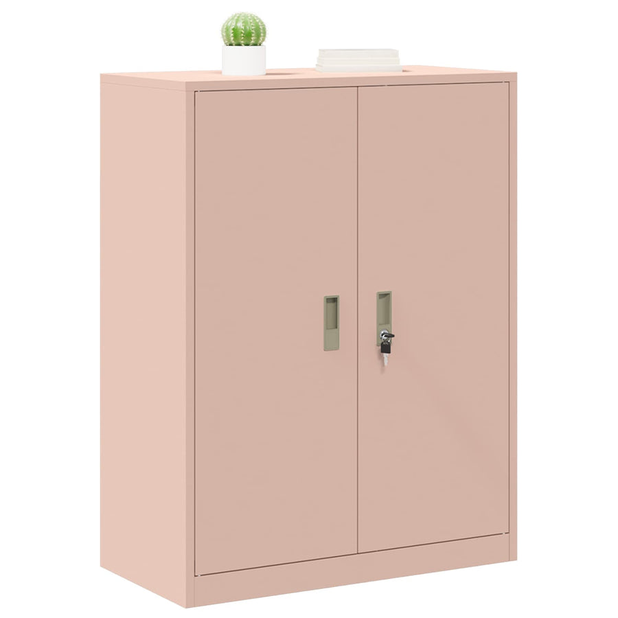Opbergkast met opslag Roze 80 x 40 x 105 cm Koudgewalst Staal