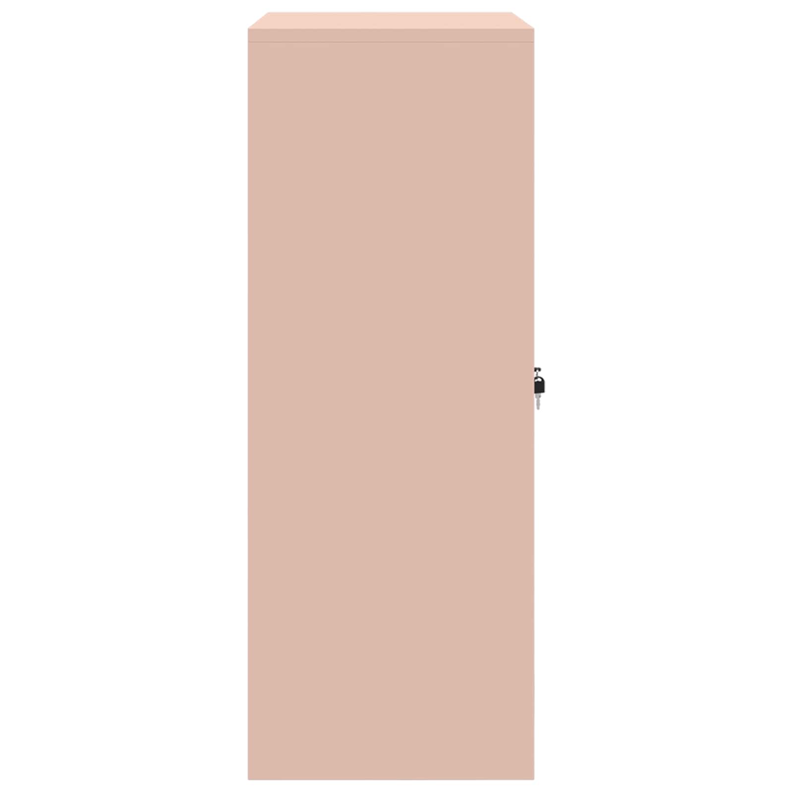 Opbergkast met opslag Roze 80 x 40 x 105 cm Koudgewalst Staal