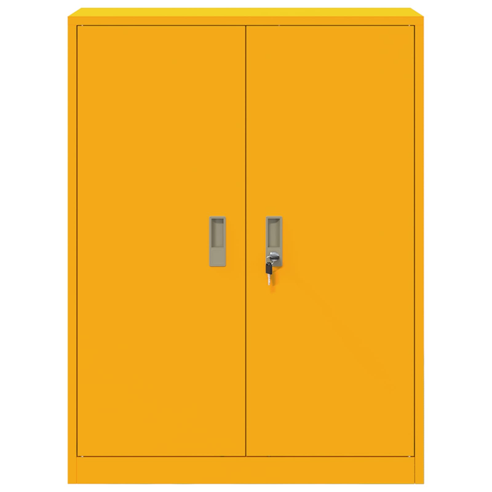 Opbergkast Mosterdgeel 80 x 40 x 105 cm Koudgewalst Staal