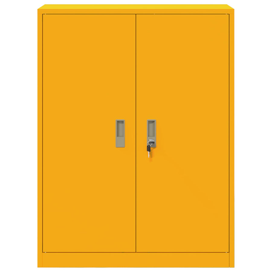 Opbergkast Mosterdgeel 80 x 40 x 105 cm Koudgewalst Staal