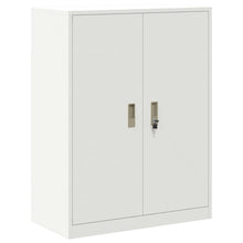 Opbergkast met opslag Wit 80 x 40 x 105 cm Koudgewalst Staal