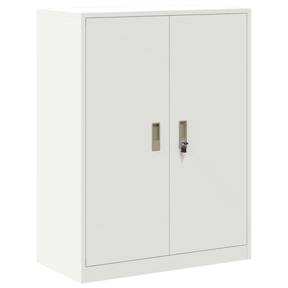 Opbergkast met opslag Wit 80 x 40 x 105 cm Koudgewalst Staal