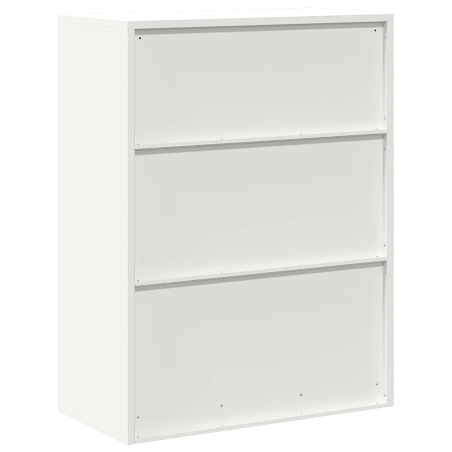 Opbergkast met opslag Wit 80 x 40 x 105 cm Koudgewalst Staal