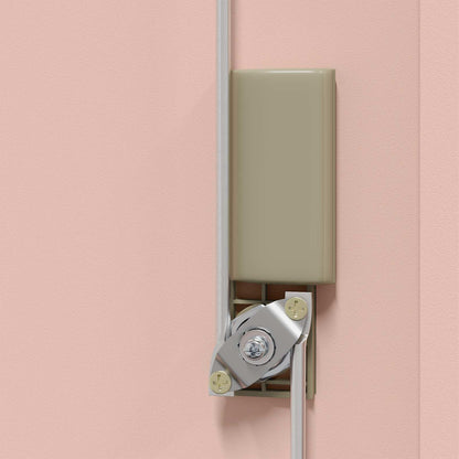 Opbergkast met opslag Roze 60 x 40 x 40 cm Koudgewalst Staal
