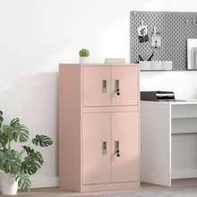 Opbergkast met opslag Roze 60 x 40 x 40 cm Koudgewalst Staal