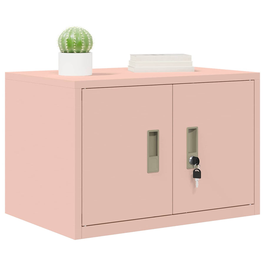 Opbergkast met opslag Roze 60 x 40 x 40 cm Koudgewalst Staal