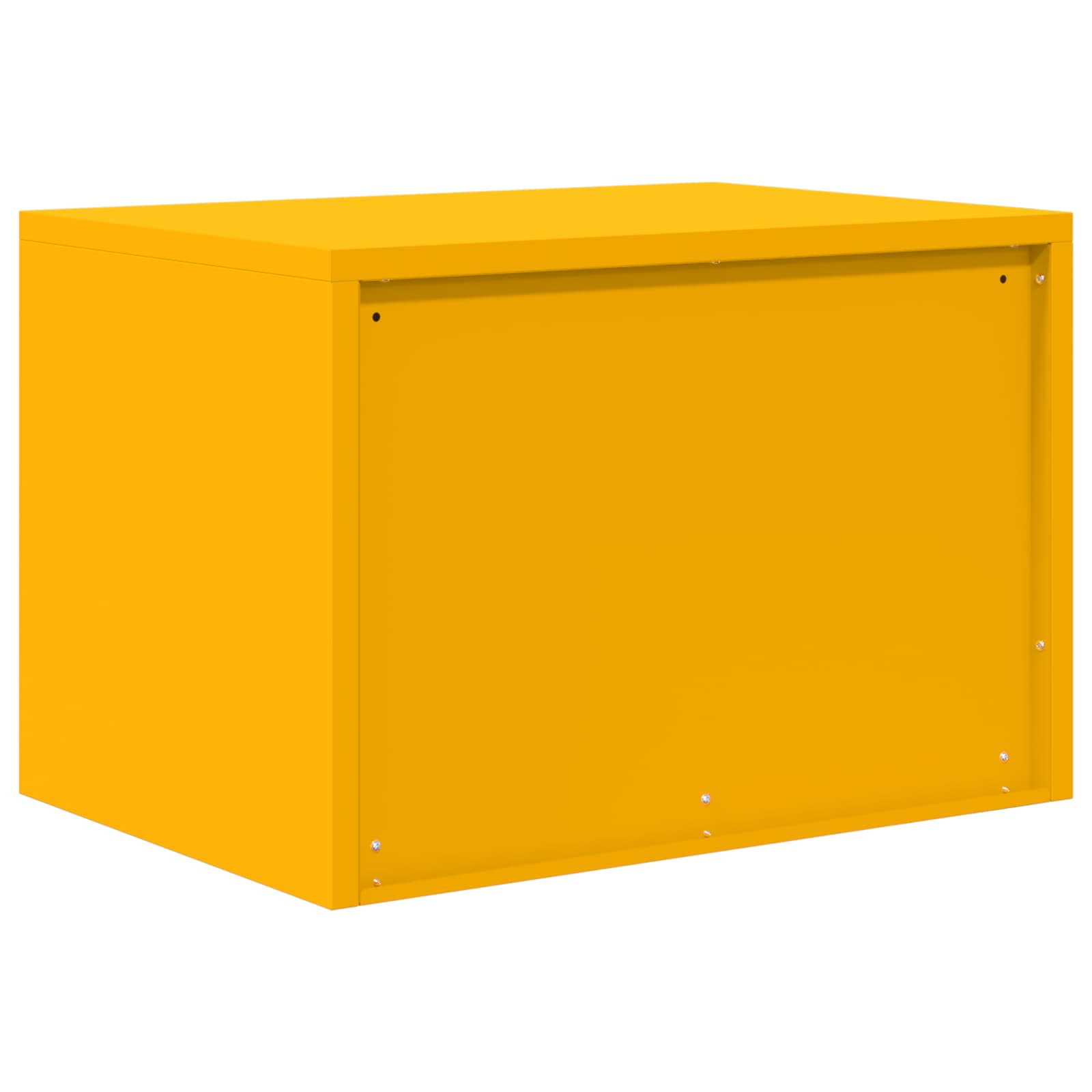 Opbergkast Mosterdgeel 60 x 40 x 40 cm Koudgewalst Staal