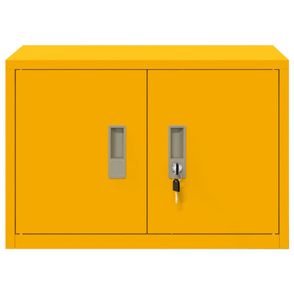 Opbergkast Mosterdgeel 60 x 40 x 40 cm Koudgewalst Staal