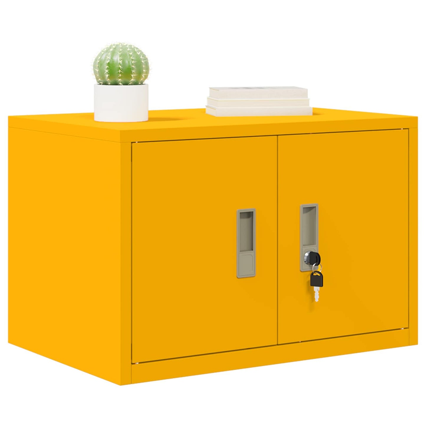Opbergkast Mosterdgeel 60 x 40 x 40 cm Koudgewalst Staal