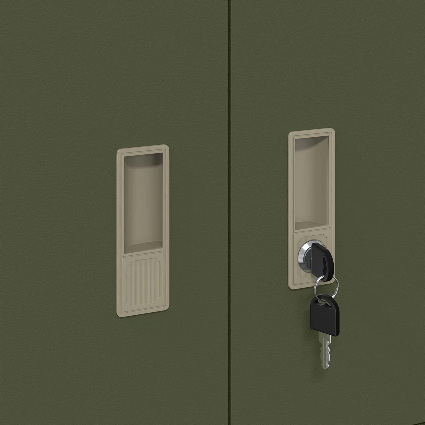 Opbergkast Olijf Groen 60 x 40 x 40 cm Koudgewalst Staal