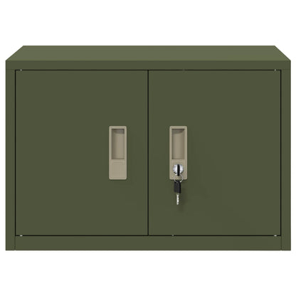 Opbergkast Olijf Groen 60 x 40 x 40 cm Koudgewalst Staal