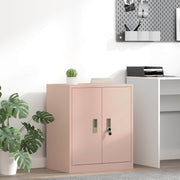 Opbergkast 60x40x70 cm roze staal