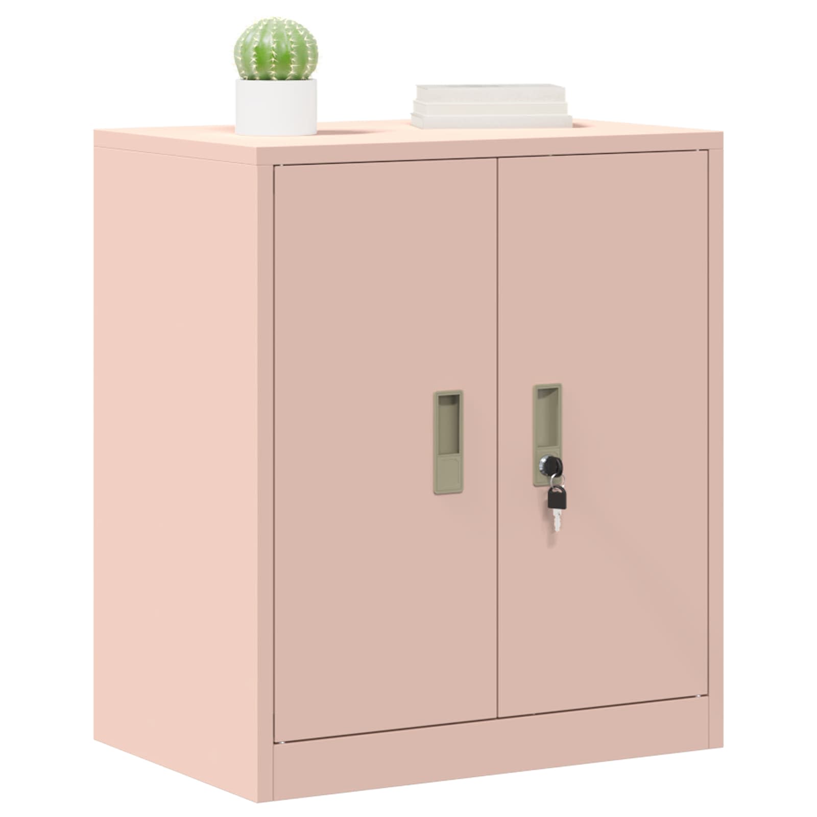 Opbergkast met opslag Roze 60 x 40 x 70 cm Koudgewalst Staal
