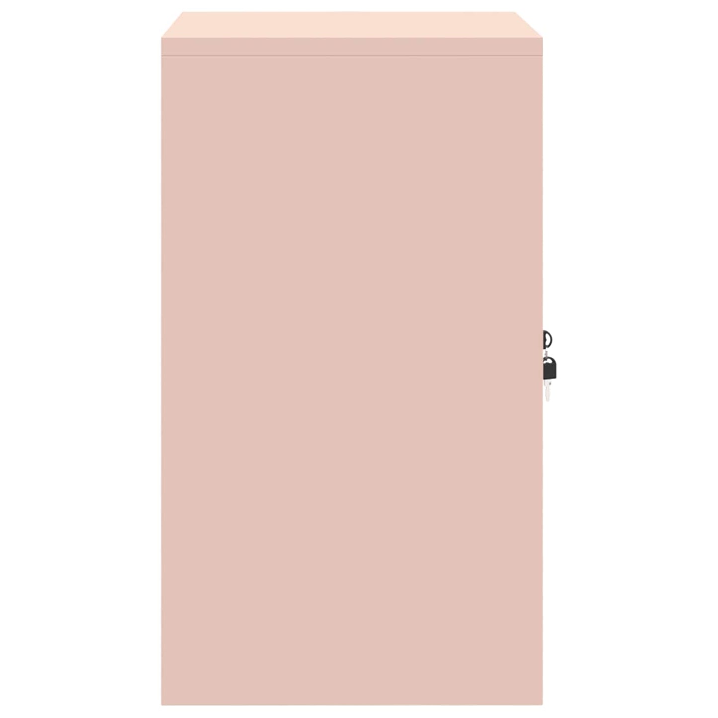 Opbergkast met opslag Roze 60 x 40 x 70 cm Koudgewalst Staal