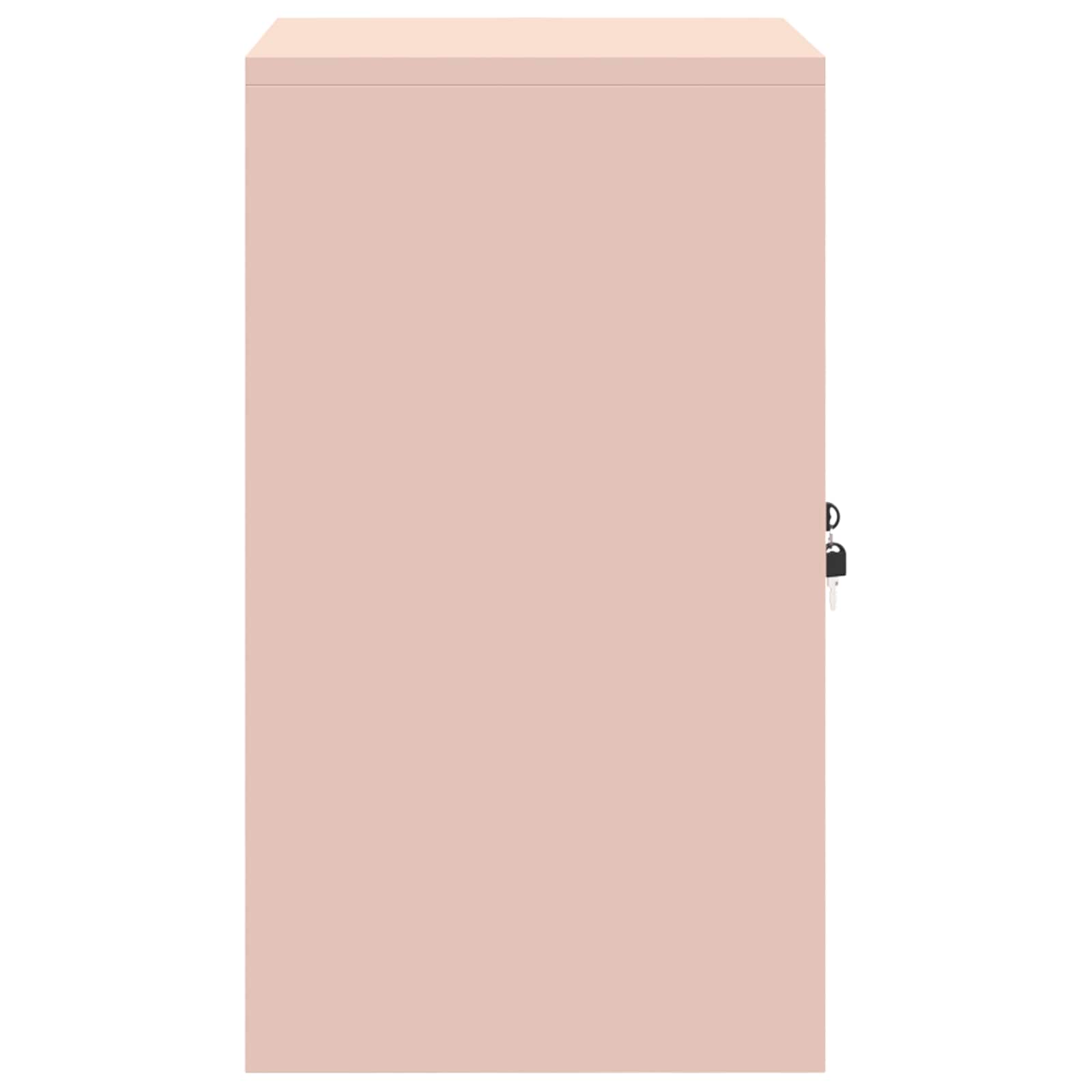 Opbergkast met opslag Roze 60 x 40 x 70 cm Koudgewalst Staal