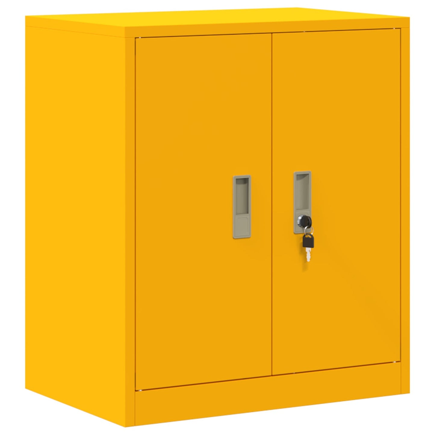 Opbergkast Mosterdgeel 60 x 40 x 70 cm Koudgewalst Staal
