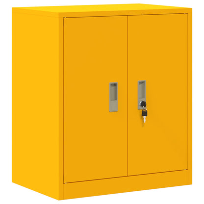 Opbergkast Mosterdgeel 60 x 40 x 70 cm Koudgewalst Staal