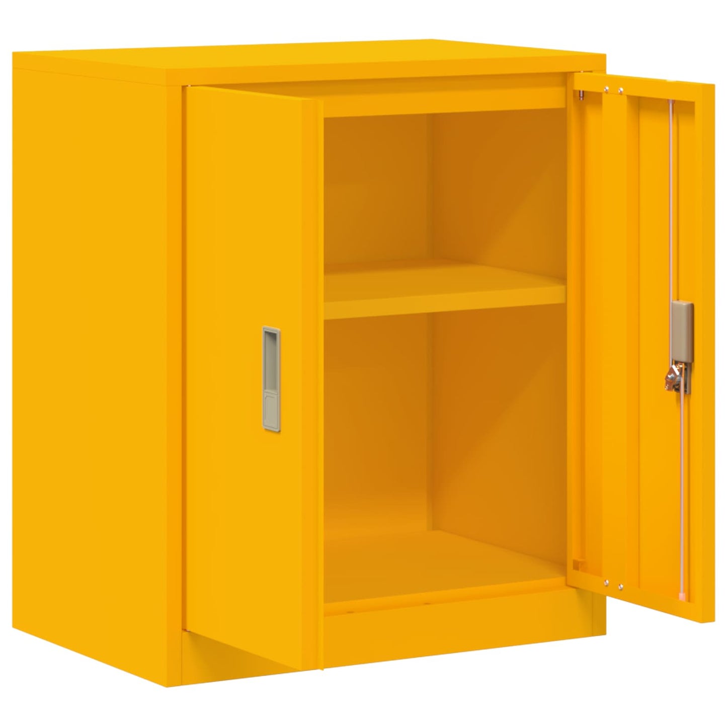 Opbergkast Mosterdgeel 60 x 40 x 70 cm Koudgewalst Staal