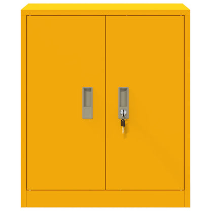 Opbergkast Mosterdgeel 60 x 40 x 70 cm Koudgewalst Staal