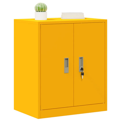 Opbergkast Mosterdgeel 60 x 40 x 70 cm Koudgewalst Staal