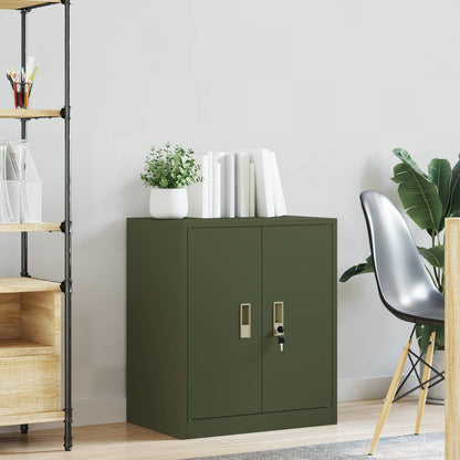 Opbergkast Olijf Groen 60 x 40 x 70 cm Koudgewalst Staal