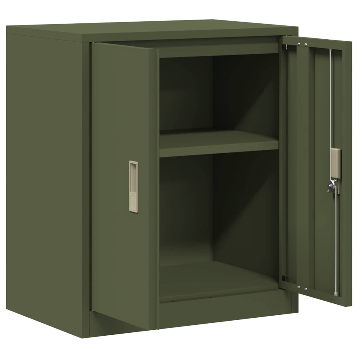 Opbergkast Olijf Groen 60 x 40 x 70 cm Koudgewalst Staal