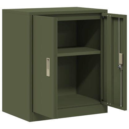 Opbergkast Olijf Groen 60 x 40 x 70 cm Koudgewalst Staal