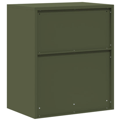 Opbergkast Olijf Groen 60 x 40 x 70 cm Koudgewalst Staal