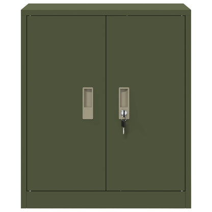 Opbergkast Olijf Groen 60 x 40 x 70 cm Koudgewalst Staal