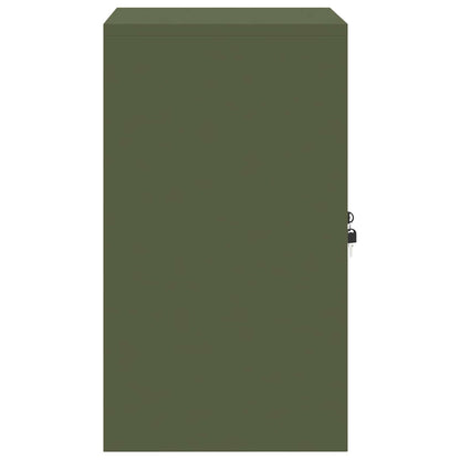 Opbergkast Olijf Groen 60 x 40 x 70 cm Koudgewalst Staal