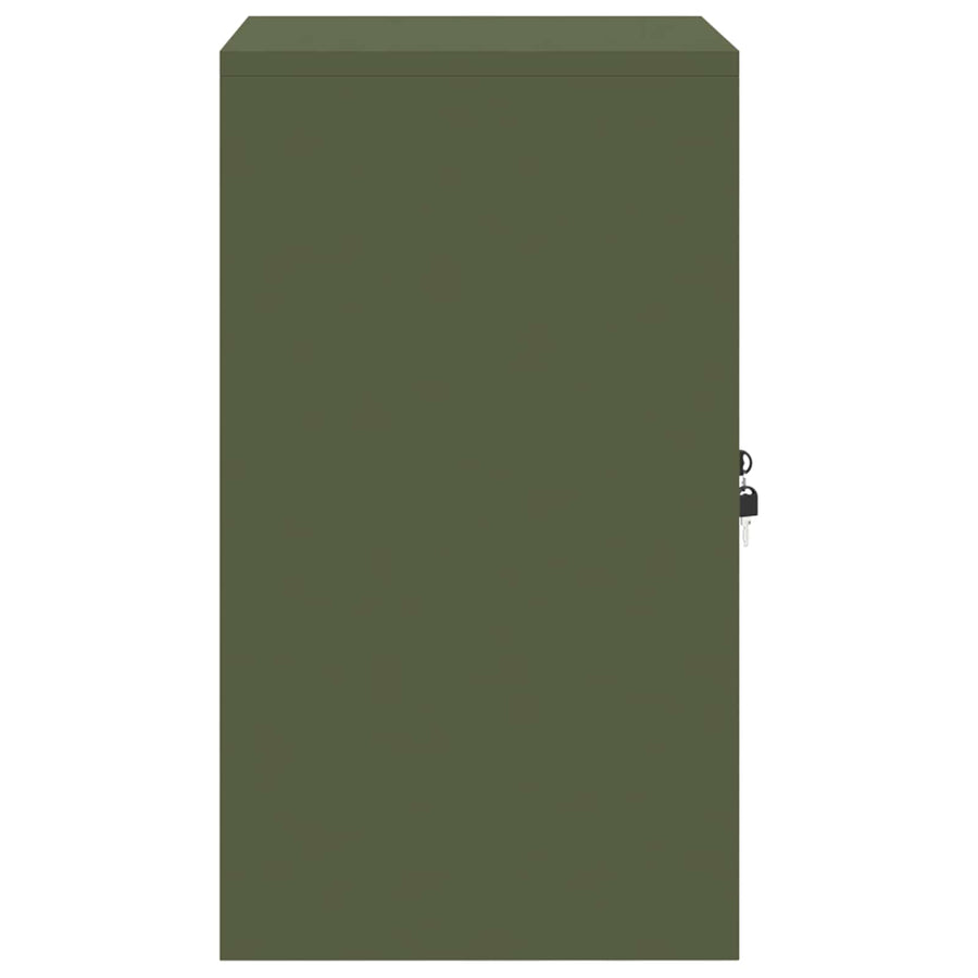 Opbergkast Olijf Groen 60 x 40 x 70 cm Koudgewalst Staal