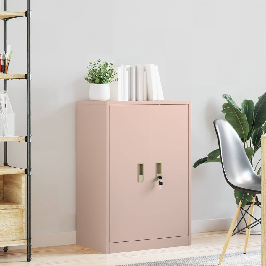 Opbergkast met opslag Roze 60 x 40 x 90 cm Koudgewalst Staal