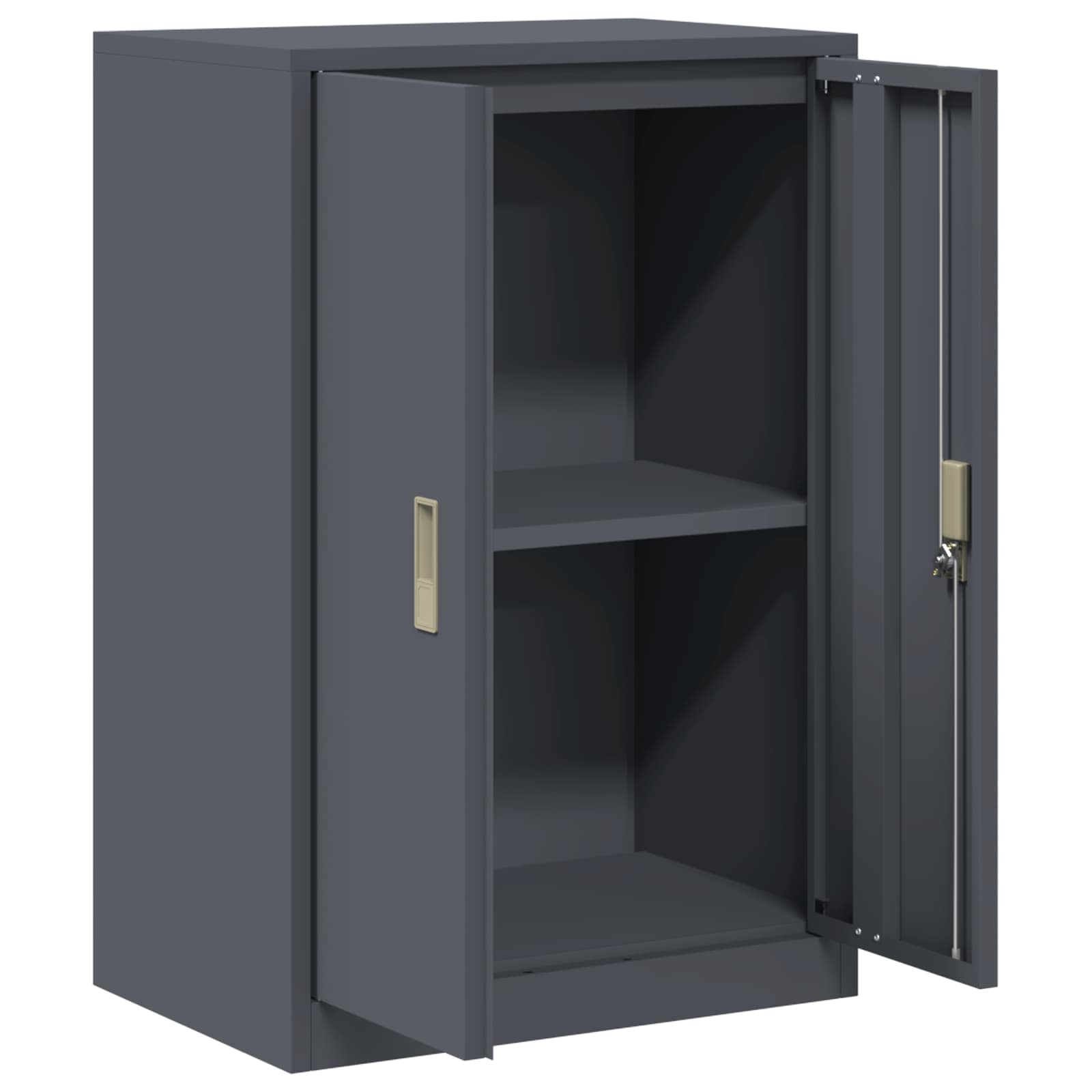 Opbergkast Antraciet 60 x 40 x 90 cm Koudgewalst Staal