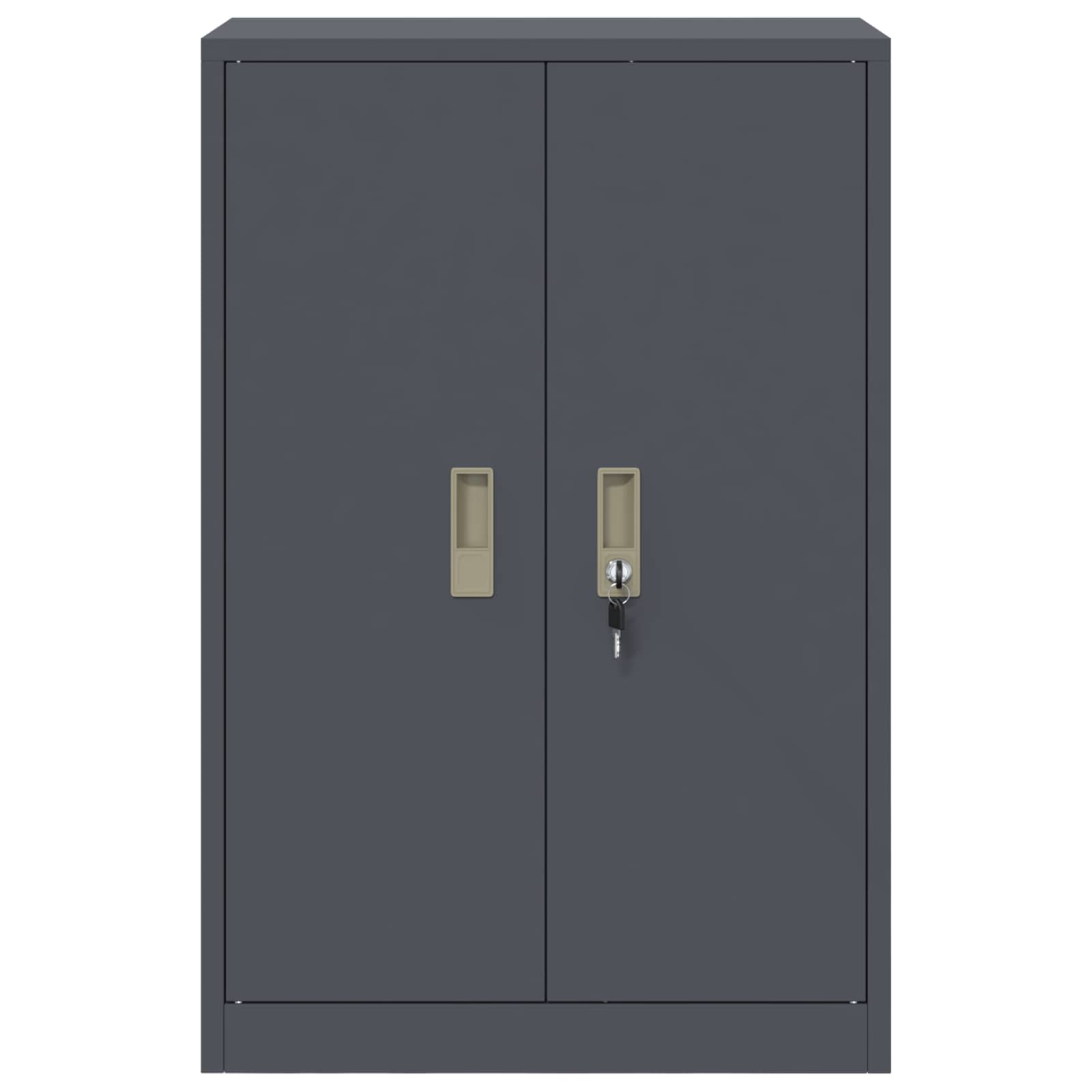 Opbergkast Antraciet 60 x 40 x 90 cm Koudgewalst Staal