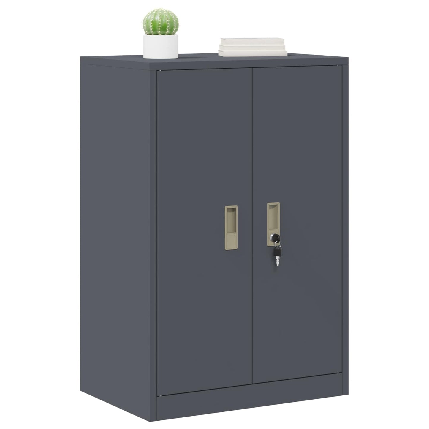 Opbergkast Antraciet 60 x 40 x 90 cm Koudgewalst Staal