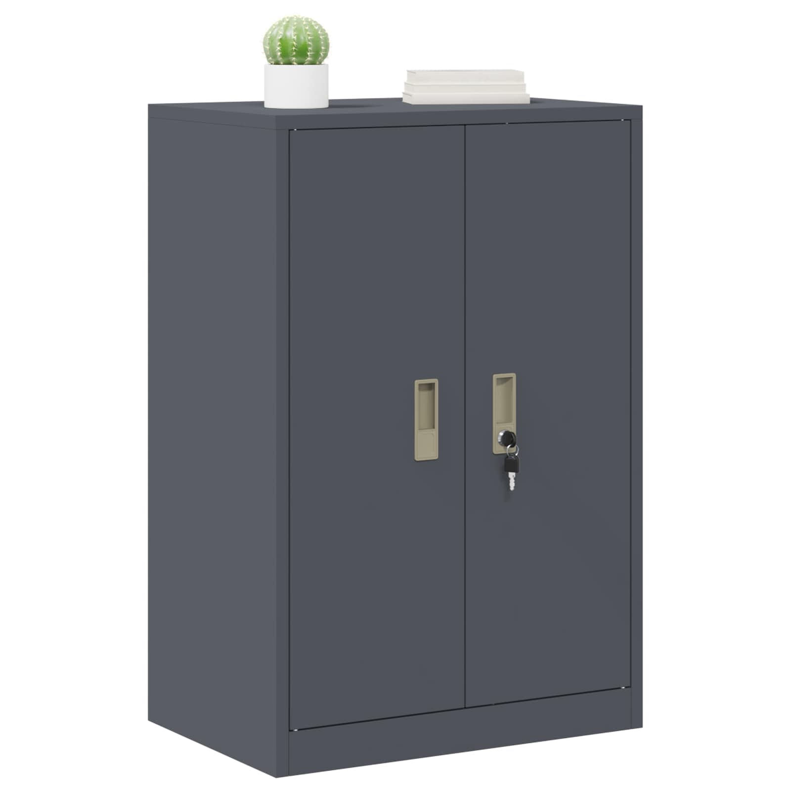 Opbergkast Antraciet 60 x 40 x 90 cm Koudgewalst Staal