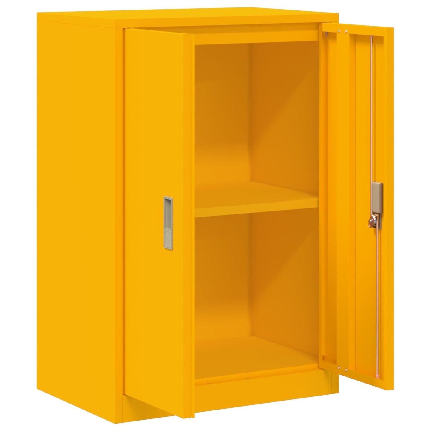 Opbergkast Mosterdgeel 60 x 40 x 90 cm Koudgewalst Staal