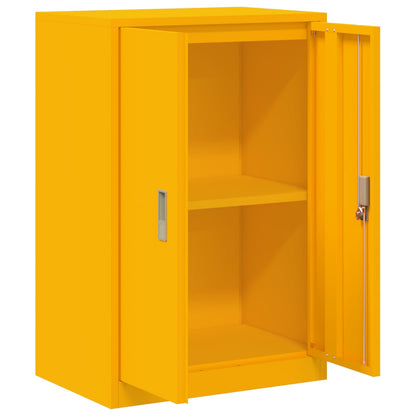 Opbergkast Mosterdgeel 60 x 40 x 90 cm Koudgewalst Staal
