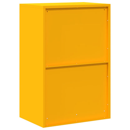 Opbergkast Mosterdgeel 60 x 40 x 90 cm Koudgewalst Staal